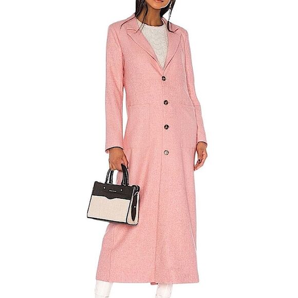 REVOLVE Coat Lovers + Friends Samantha Wool Fully Lined Coat Pink Size XS - Picture 2 of 10